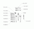 JUEGO DE EXTRACTORES INTERIORES FORZA SERIE 43
